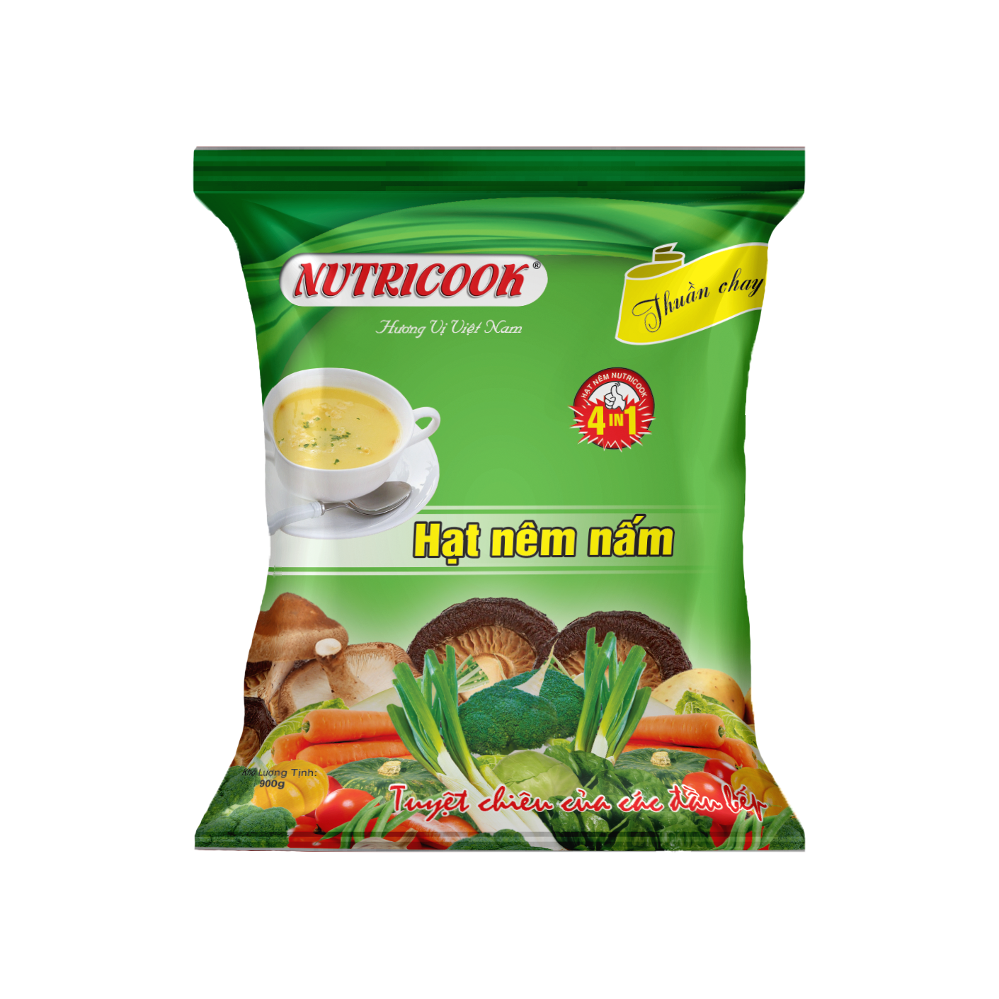 Hạt nêm nấm Nutricook 900g