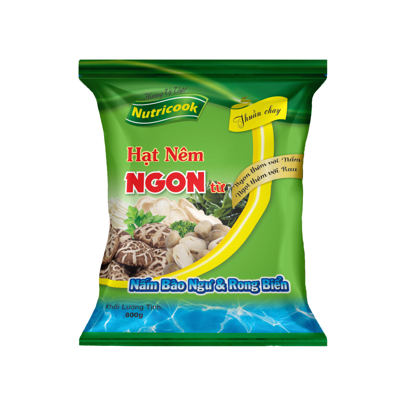 Hạt nêm nấm bào ngư & rong biển 800g