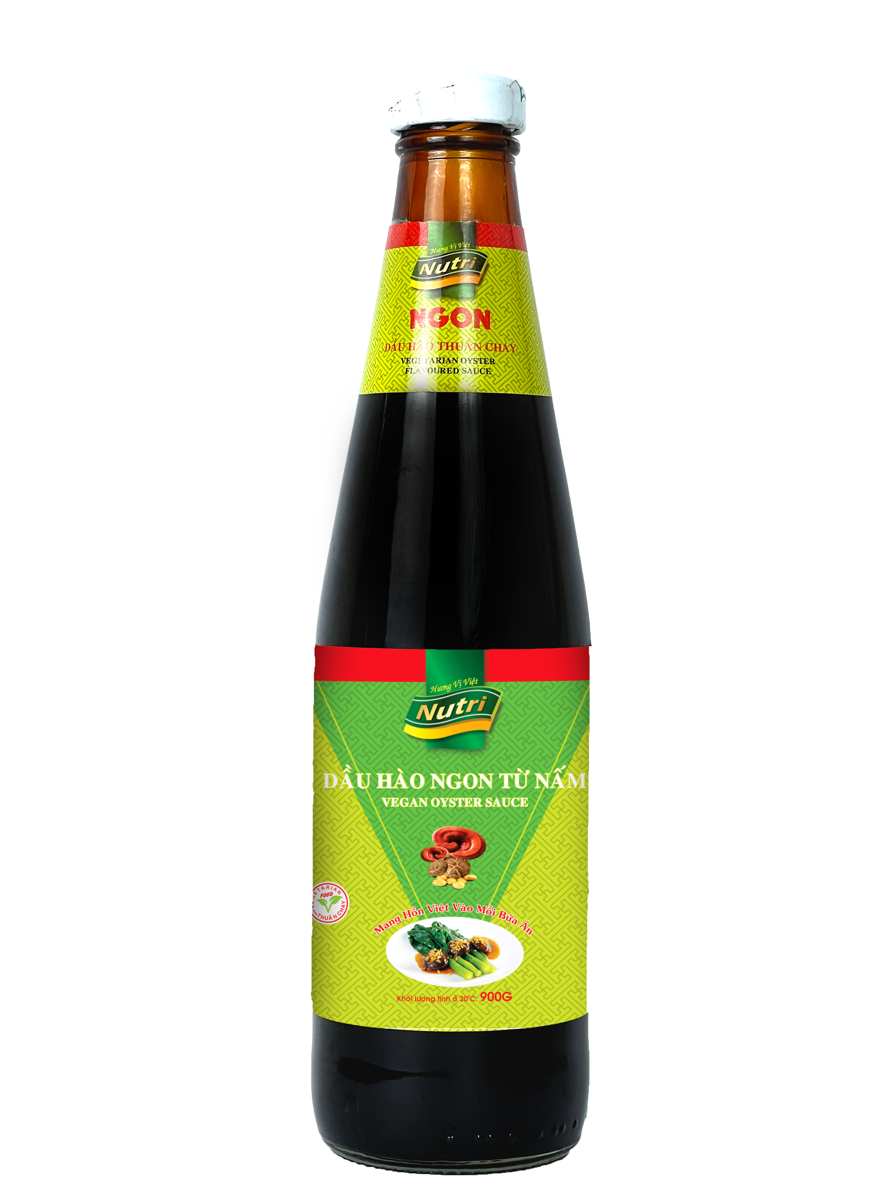 Dầu hào chay Nutri 900g (Thủy tinh)