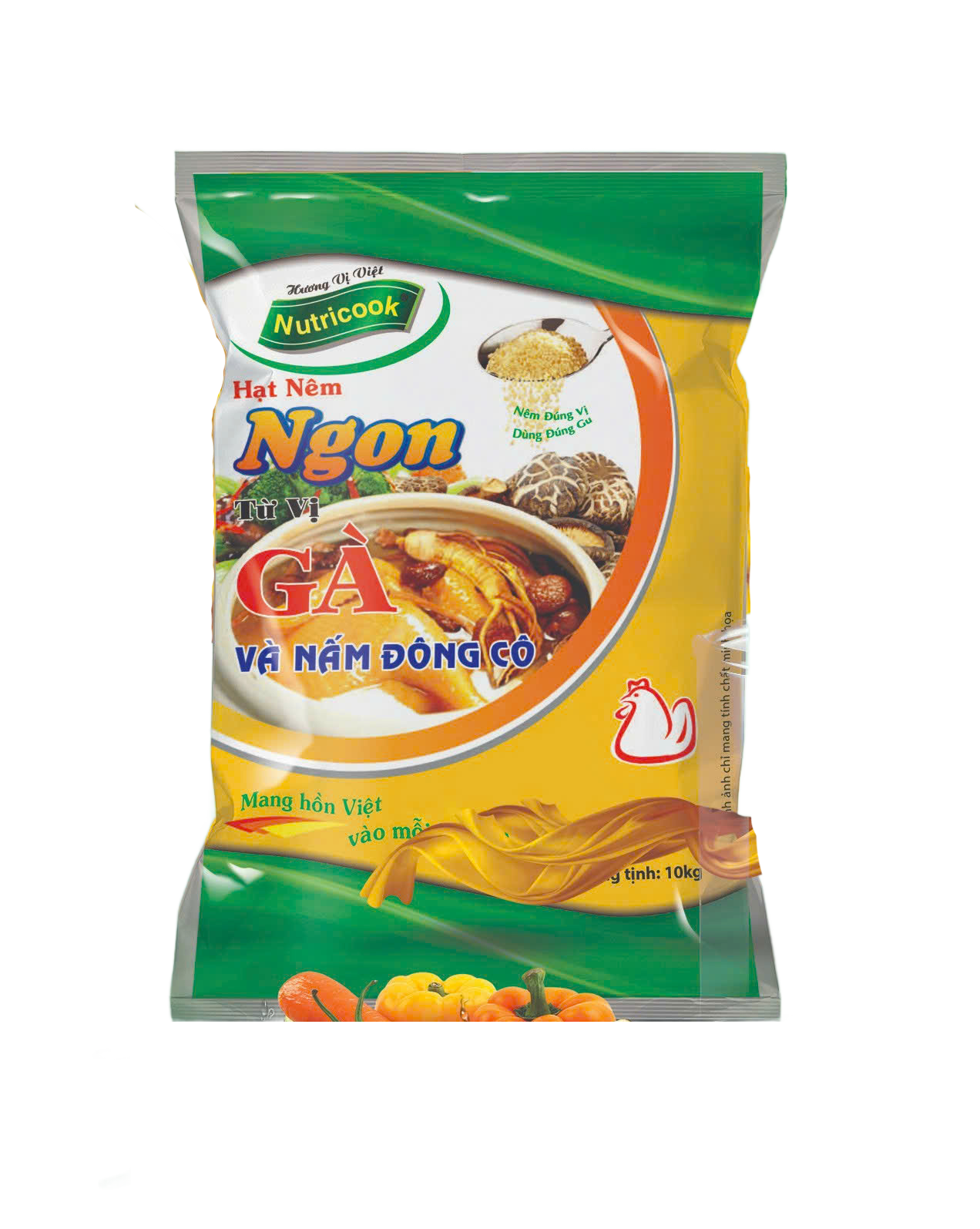 Hạt nêm Nutricook Gà & Nấm đông cô 800g