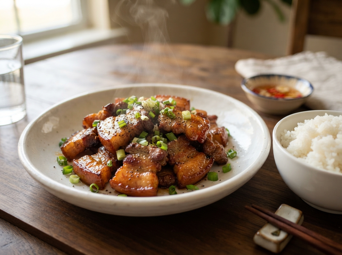 Thịt Rang Cạnh Cháy: Mặn Mà, Thơm Cháy Cạnh Đưa Cơm