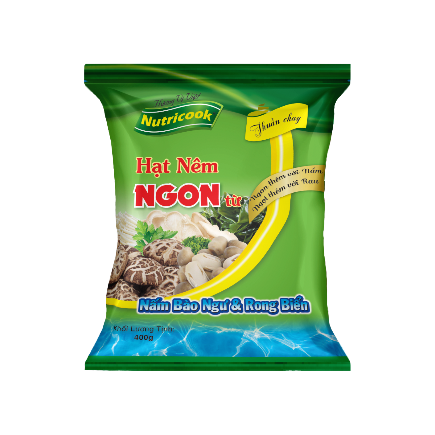 Hạt nêm nấm bào ngư & rong biển 400g