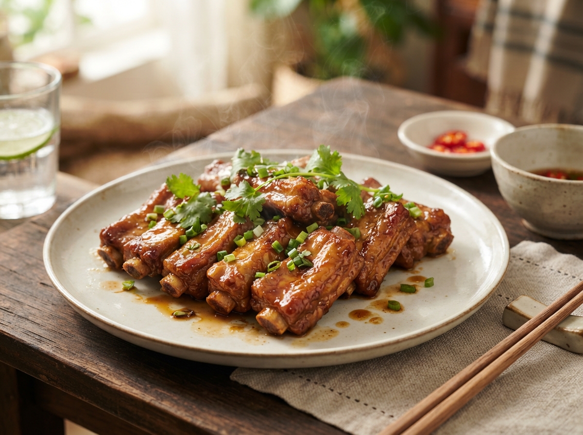 Sườn Non Chay Rim Nước Dừa: Ngọt Thơm, Đậm Đà Vị Miền Tây